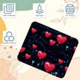 thumbnail image 3 of Valentine's Day Printed Gaming Mousepad Desk Mat, Non-Slip Rubber Bottom Mouse Mat 8.3x9.8 Inch - Suitable for Office and Gaming, 3 of 6