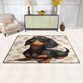 thumbnail image 2 of WOBOGO Dachshund Pattern Carpet Non-Slip Rugs Soft Doormat 31×20in Living Dining Room Bedroom Decorative, 2 of 7