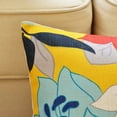 thumbnail image 6 of Blue and Yellow Pillow Covers Farmhouse Cotton Linen Outdoor Throw Pillow Covers 18x18 inch Decorative for Couch Sofa Patio Porch Flowers Pattern Pack of 2, 6 of 6