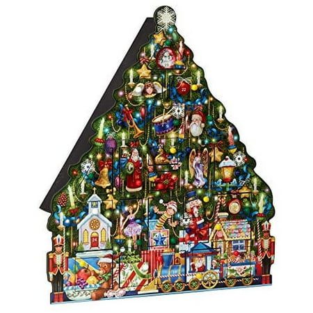 Christmas Tree Wooden Advent Calendar