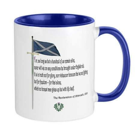 

CafePress - Declaration Of Arbroath Mug - Ceramic Coffee Tea Novelty Mug Cup 11 oz
