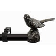 thumbnail image 2 of Meriville 1-Inch Diameter Single Window Treatment Curtain Rod, Oil-Rubbed Bronze Bird Finials, 28-Inch to 48-Inch Oil-Rubbed Bronze rod, 2 of 4