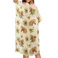 thumbnail image 3 of Xoenoiee Horse Sunflower Pattern Women's Short Sleeve Kimono Cardigans Loose Fit Kimono Cover Ups Womens Casual Cardigan Loose Open Front Kimono Tops, 3 of 7