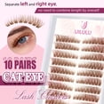 thumbnail image 3 of Kit de extensiones de pestañas naturales Uilulu Brown de Lash Clusters, 3 of 7