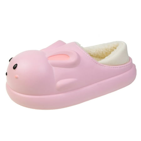 

Cute Bunny Slippers for Women Soft Warm Casual Fuzzy Anti-Skid House Slippers
