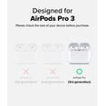 thumbnail image 2 of Funda Ringke Air para AirPods Pro 3 [0,05 pulgadas de grosor] Sin funda, ligera, delgada, bonita funda con mosquetón para mujeres y hombres, transparente, 2 of 9
