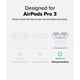 thumbnail image 2 of Funda Ringke Air para AirPods Pro 3 [0,05 pulgadas de grosor] Sin funda, ligera, delgada, bonita funda con mosquetón para mujeres y hombres, transparente, 2 of 9