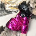 thumbnail image 4 of M Ropa de diseñador de lujo para perros, chaqueta de plumón, abrigo de invierno grueso y cálido, Vel, 4 of 5