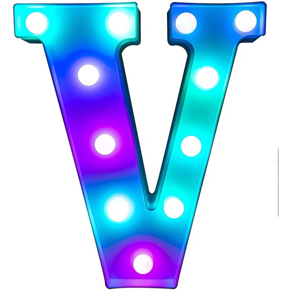 LINLIN LED Letter Lights, Alphabet Marquee Letters Sign LED Marquee Number Lights Sign for Night Light