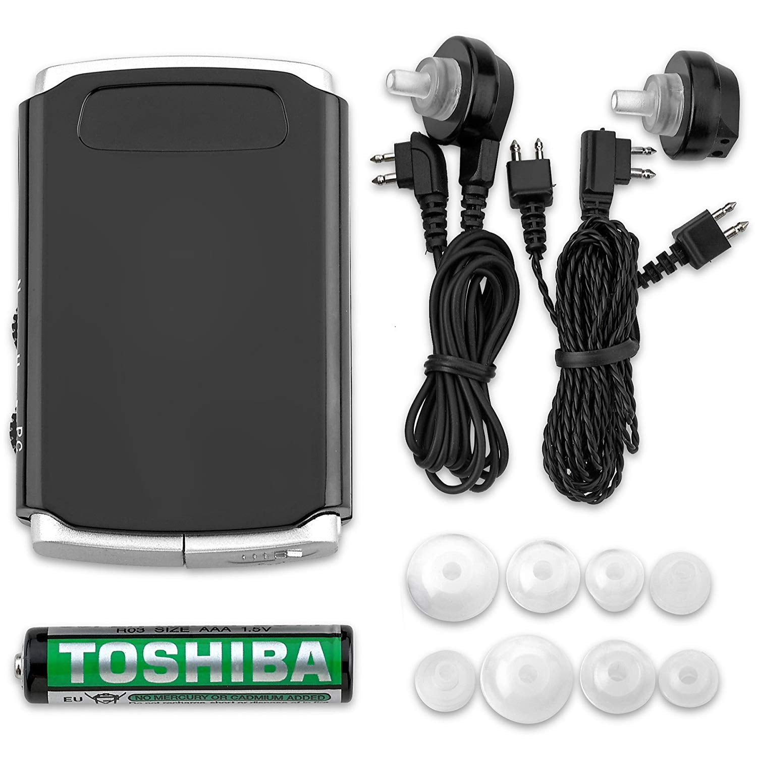 Sound Amplifier Pocket Sound Voice Enhancer Device with Duo Mic/Ear