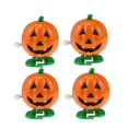 thumbnail image 3 of 2025 4 Pcs 5x4CM Wind-up Toys Clockwork Waking Smile Face Pumpkins Holiday Halloween Party Favors (Orange), 3 of 3