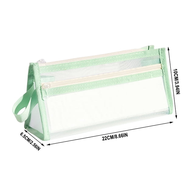 Yhmxh Organizadores y almacenamiento Bolsa de papelería de red de gran capacidad para estudiantes de temporada escolar Almacenamiento de ducha almacenamiento de cocina Almacenamiento de juguetes