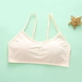 thumbnail image 2 of Paiyanr Tween Girls Cotton Camisole Bra Primary and Secondary School Solid Color Soft Comfortable Adolescent Bra Beige, 2 of 5