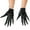 Black, variant on Fashion Dance Performances Gloves Stretch Fabric Theater Acts Party Accessory Long Fingernails Stage Gloves Breathable Fabric For Dance