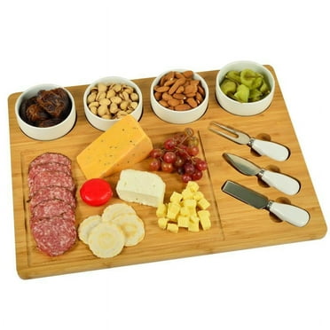 Picnic at Ascot Organic Bamboo 'Emilia Deluxe' Cheese Board