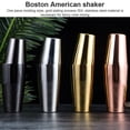 thumbnail image 4 of Toystoory Cóctel Boston Shaker Set Acero inoxidable Martini Bebidas Shaker para Bar Home Bartender Negro / Plata / Oro / Oro rosa Luz de espejo, 4 of 6