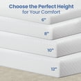 thumbnail image 3 of CELTOSS 6 Full Size Memory Foam Mattress, Cooling Gel, Medium Firm Support, Breathable Cover, Mattress in a Box, 3 of 10