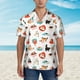 thumbnail image 2 of Fotbe funny cats celebrating Valentine's Day Camisa Hawaiana para Hombre Unisex – Camisa Casual de Verano con Botones de Manga Corta de Algodón y Lino,Medium, 2 of 7