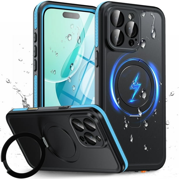 Funda impermeable Oterkin para iPhone 15 Pro con protector de pantalla