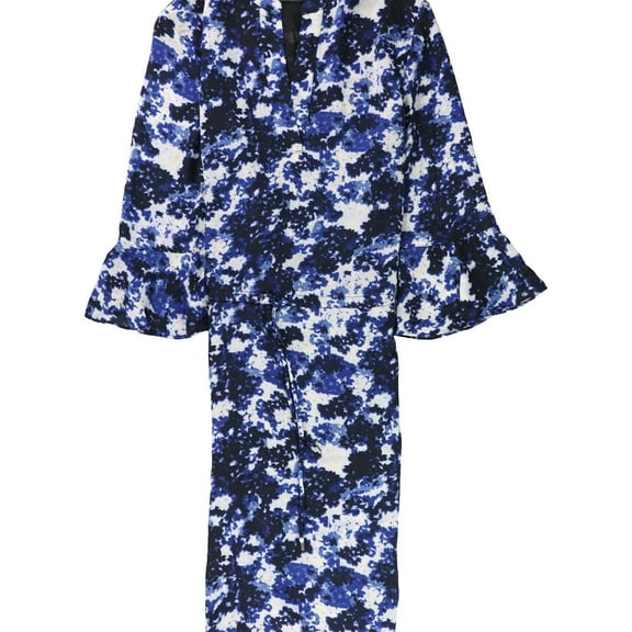 Ralph Lauren Womens Elvarsha A-line Dress, Blue, Petite, 8P