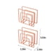 thumbnail image 3 of Porta-servilletas metálicas modernas para mesas de cocina y comedor - Dispensador de servilletas de cóctel de hierro para uso interior/exterior, dorado/oro rosa/negro, 3 of 6