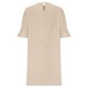 thumbnail image 5 of Puntoco Vestido Camisero Informal De Verano Para Mujer, Holgado, Con Cuello Redondo, Manga Corta, Color Liso, Vestido Camisero De Algodón Y Lino, Color Beige Xxl,Regalos Para Mujer Joven, 5 of 7