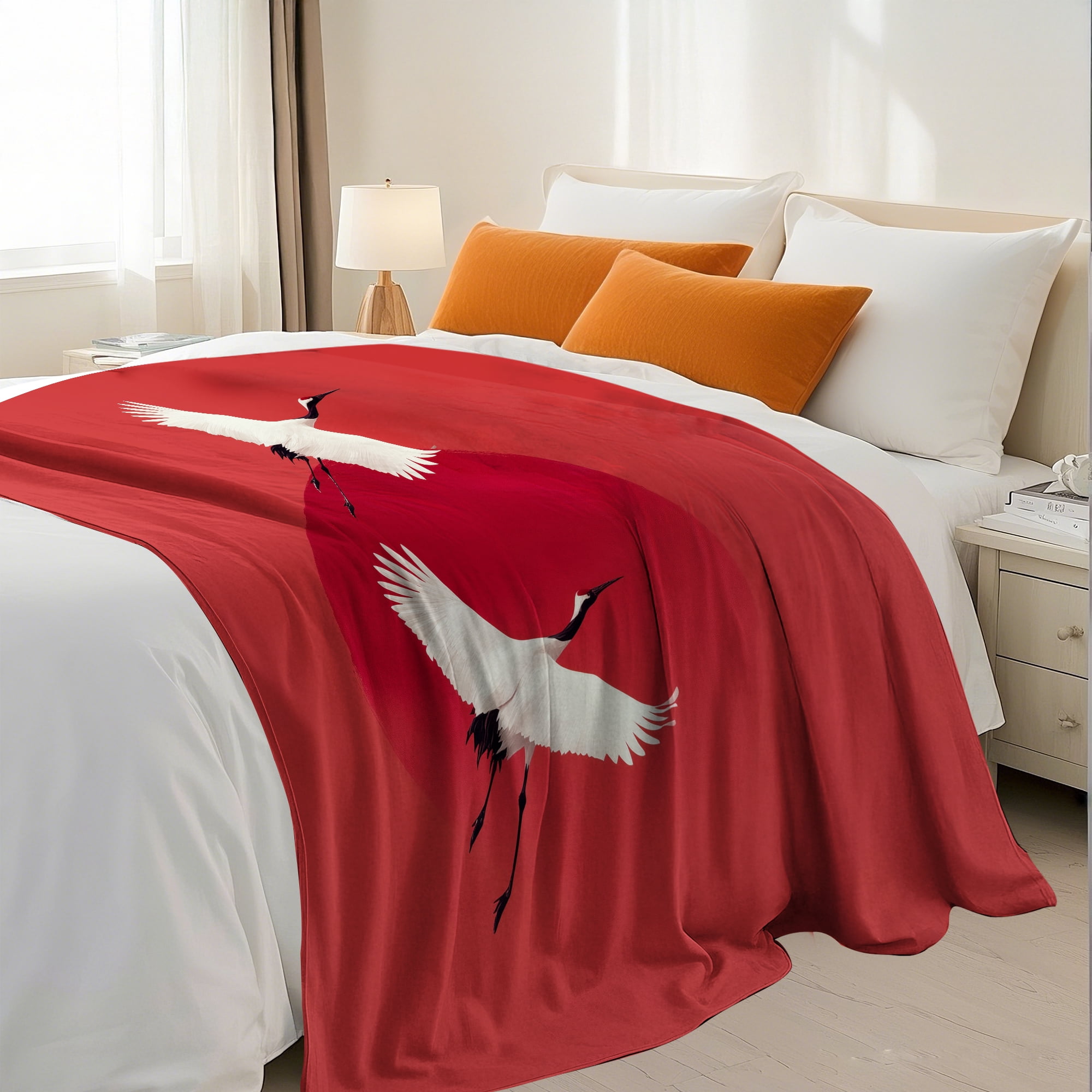 Flannel Fleece Twin Blanket, Soft Large Twin Blanket, Lightweight Cozy Plush Twin Blanket Fit Sofa Bed, 60"x80", Egret