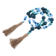 thumbnail image 4 of Pendentif Perles en Bois à Pompons Bleu Lot de 1 Perles Décoratives Faites à la Main pour Décoration Artisanale, 4 of 8