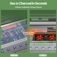 thumbnail image 3 of 2-Pack Charcoal Basket for Gas Grill, 15x11 Inch Porcelain Enamel Coal Tray, Convert Gas Grill to Charcoal & Smoker, Dual Zone Heating for BBQ with Authentic Smoky Flavor, 3 of 7
