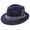 Navy, variant on Mens Western Hat - Explore Stylish Cowboy Hats For Men Thick Wool Fedora With Feather For Outdoor Leisure,BK2,M