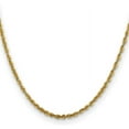 thumbnail image 2 of Solid 10K Yellow Gold 3.2mm Diamond-Cut Lightweight Rope Chain - 18", 2 of 8