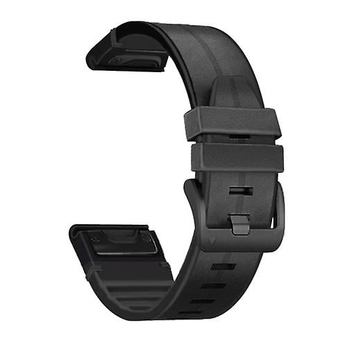 For Garmin Fenix 6 Silicone Leather Quick Release Watch Band