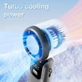 thumbnail image 3 of Digital Foldable Turbos Bladeless Fan 5 Gear Wind Control Rechargeable Battery Operated Portable Desktop Cooling System, 3 of 11