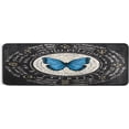 thumbnail image 5 of SKYSONIC 2'X6' Old Butterfly Magic Runner Rug with Rubber Backing, Vintage Insect Non Slip Entryway Rug Runner Washable Soft Area Rug Carpet for Hallway Bedroom Kitchen Decor, 5 of 6