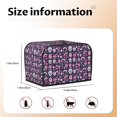 thumbnail image 4 of KLL cute Skull rainbow mushroom Print 2 Slice Toaster Dust Covers Kitchen Small Appliance Cover with 2 Pockets,Can hold Jam Spreader Knife & Toaster Tongs (11.4 x 7.9 x 7.5), 4 of 6