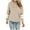 Khaki, variant on Gytharion Womens Hooded Sweatshirts Fall Loose Casual Long Sleeve Pullover Top with Pocket Fashion Stripe Printed Drawstring Hoodies for Women