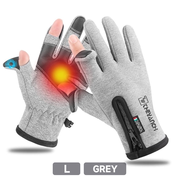 BYXAS Winter Gloves Women Men Ski Snow Gloves Liner Thermal Warm Touch Screen, Suit for Running, Cycling, Biking, Hiking, Driving, Walking, Typing, Freezer Work, Sports, Soccer, Shooting(Gray L)