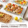 thumbnail image 2 of COOK WITH COLOR 8-Pc Glass Baking Dish Set with Lids, Microwave-Safe Glass Bakeware Set, Brown, 2 of 6