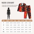 thumbnail image 4 of Pajama Sets for Women 2 Pcs, 60s Western Skull Cowboy Button Down Long Sleeve Sleepwear Lounge PJ Sets, 4 of 6