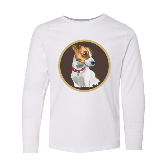 Inktastic Jack Russell Terrier Dog Art Long Sleeve Youth T-Shirt