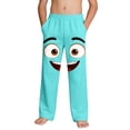 thumbnail image 2 of Kids Girls Boys Joggers Happy Smile Face Graphic Breathable Cotton Sweatpants Elastic Waist Bottoms for Park, 4-13Y, 2 of 9