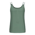 thumbnail image 4 of Womens Tops 2025 Fashion Plus Size Casual Sleeveless Solid Color Ladies V-Neck Top Blouse, 4 of 6