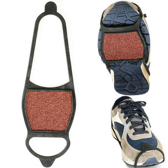 Naierhg 1 Pair Coarse Sand Winter Anti-slip Ice Snow Shoes Grips Traction Cleat Crampons