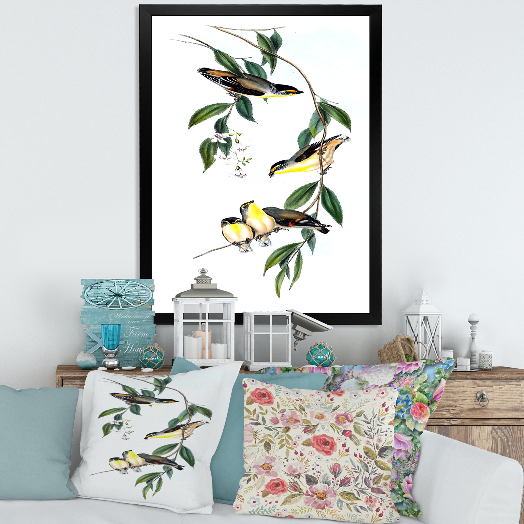 Designart 'Ancient Bird III' Traditional Framed Art Print