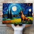 thumbnail image 4 of Belgian Tervuren Dog Watercolor Starry Night Van Gogh Painting Kits, Painting Watercolor Canvas, Canvas Suitable for Room Decor Cafe Decor Or Gift for Friends, 4 of 4