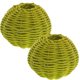 thumbnail image 3 of BRIGHTFUFU 2 piezas de lámpara de ratán cubiertas de lámpara tejida de lámpara de decoración de la lámpara de decoración de la lámpara de bricolaje, 3 of 7