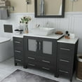 thumbnail image 3 of Vanity Art 54 in. W Single Sink Bathroom Vanity with Engineered Marble Top and Free Mirror, 3 of 10