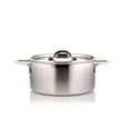 thumbnail image 1 of Bon Chef 60303-2ToneSS Pot en Acier Inoxydable Bicolore 10.12 Po de Diamètre avec Couvercle et 2 Poignées Rondes, 22 oz, 1 of 1