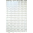 thumbnail image 2 of Modern Striped Waterproof Shower Curtain | Polyester Bathroom Decor with Reinforced Grommets | 70.86x78.74 Inches White Design for Home & School Use, 2 of 6