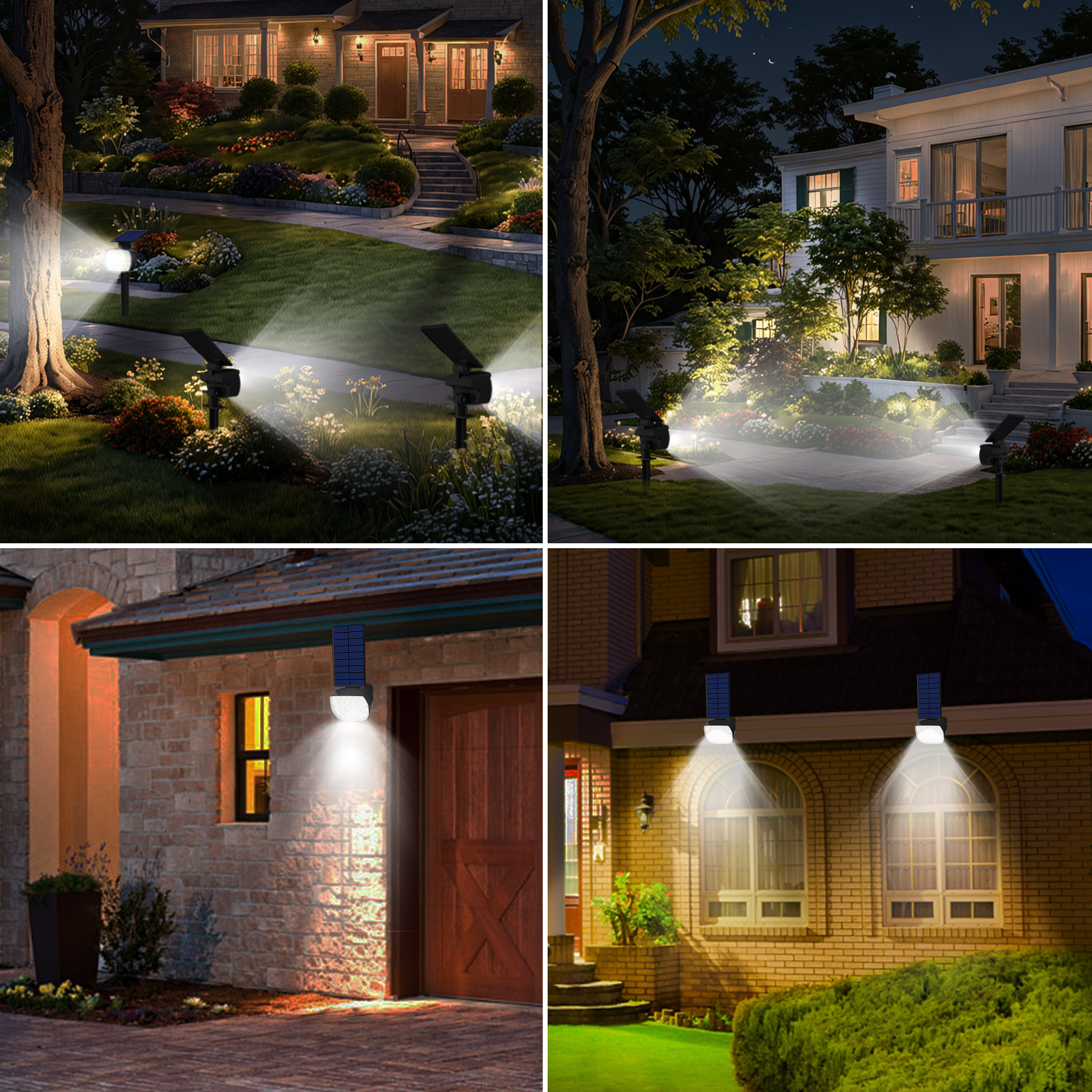 CHARKEE 4-Pack Solar Spot Lights, 800 Lumens, Cool White photo 7